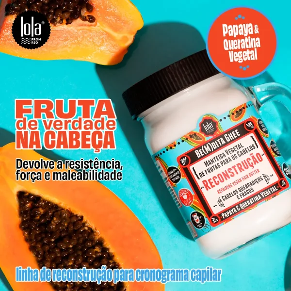 Lola BE(M)DITA GHEE - Reconstrução Mamão 350g - Imagem 2