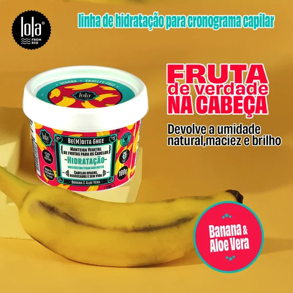 Lola BE(M)DITA GHEE - Hidratação Banana 100g - Imagem 2