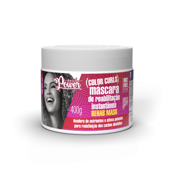 Soul Power Máscara Color Curls – Reabilitação – 400g