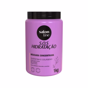 Salon Line Máscara S.O.S Hidratação Queratina e Colágeno 1kg