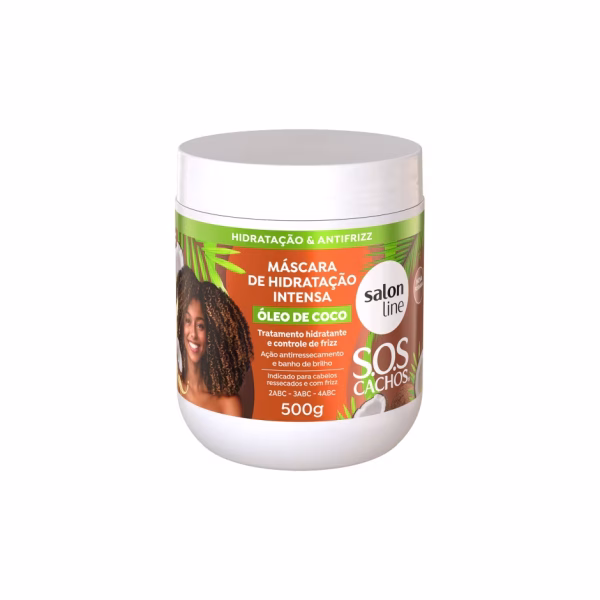 Salon Line Máscara de hidratação SOS Cachos Coco Tratamento Profundo 500g