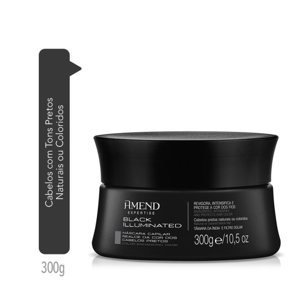 Amend Máscara Expertise Realce da Cor Black Illuminated - 300g