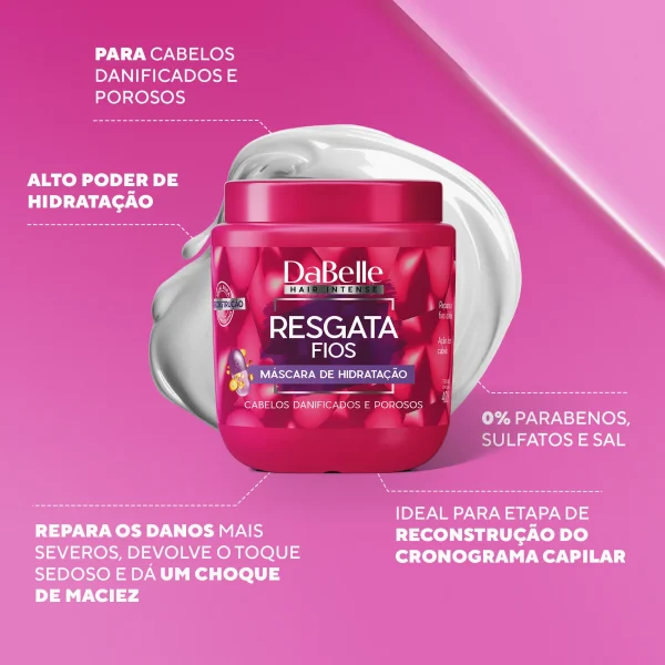 DaBelle Máscara - Resgata Fios 400g - Imagem 2