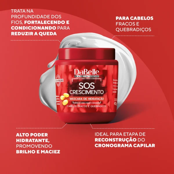 DaBelle Máscara - SOS Crescimento 400g - Imagem 2