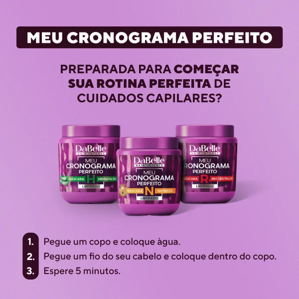 DaBelle Máscara Nutrição - Meu Cronograma Perfeito 400g - Imagem 3