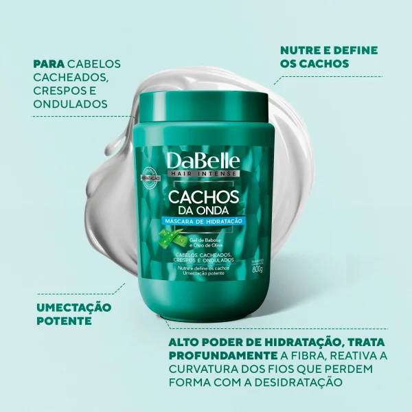 DaBelle Máscara - Cachos da Onda 800g - Imagem 2