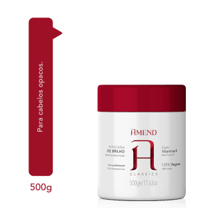 Amend Máscara Capilar Tratamento Cosmético de Brilho com Vitamina E Tradicional - 500g