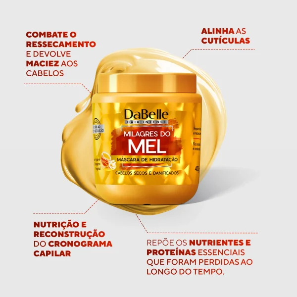 DaBelle Máscara - Milagres do Mel 400g - Imagem 2