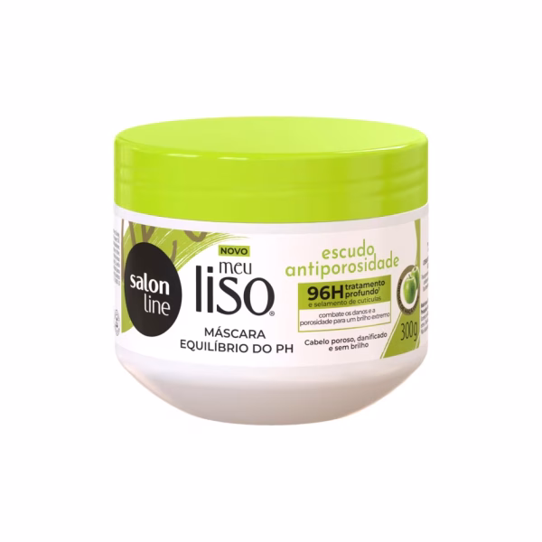 Salon Line Máscara Equilíbrio do PH Meu Liso Escudo Antiporosidade 300g