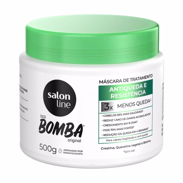 Salon Line Máscara de hidratação SOS Bomba Antiqueda 500g